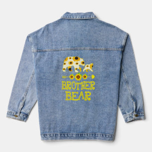 Veste En Jean Ours frère Tournesol jumelé Ours de famille