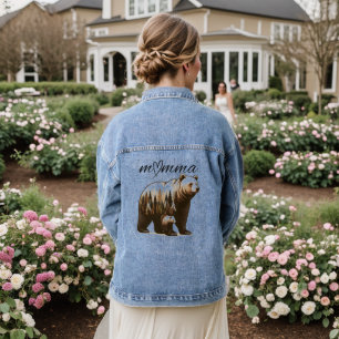 Veste En Jean Ours Momma personnalisé