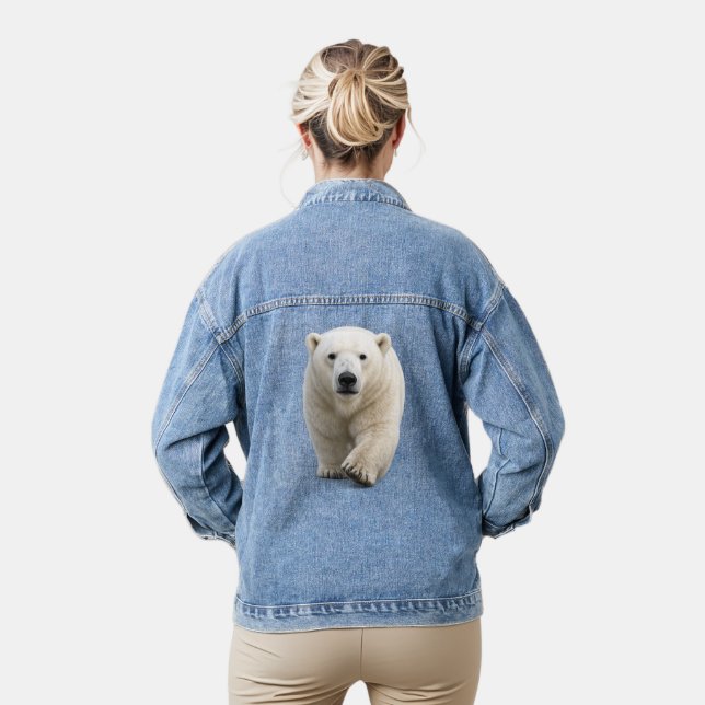 Veste En Jean Ours Polaire Approchant (Modèle)