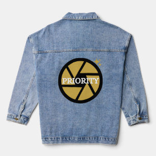 Veste En Jean Ouverture de la conception photographique Cool pri