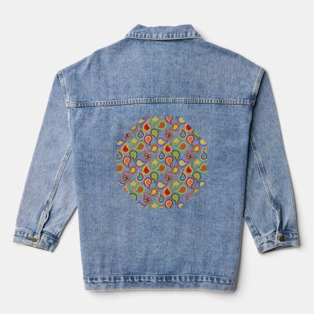 Veste En Jean Paisleys atomiques (Verso)