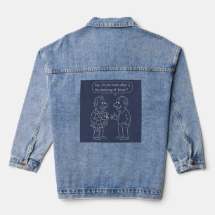 Veste En Jean paix et amour