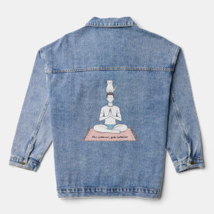 Veste En Jean Paix Intérieure, Chat Extérieur