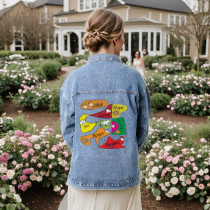 Veste En Jean Paix, joie et amour