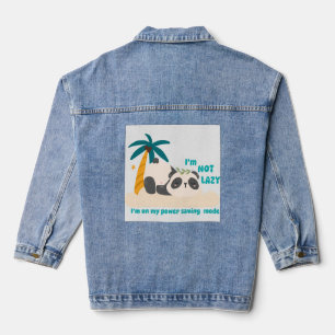 Veste En Jean Panda paresseux mignon
