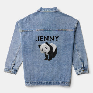 VESTE EN JEAN PANDA PERSONNALISÉ JEAN DENIM JACKET PERSONNALISÉ