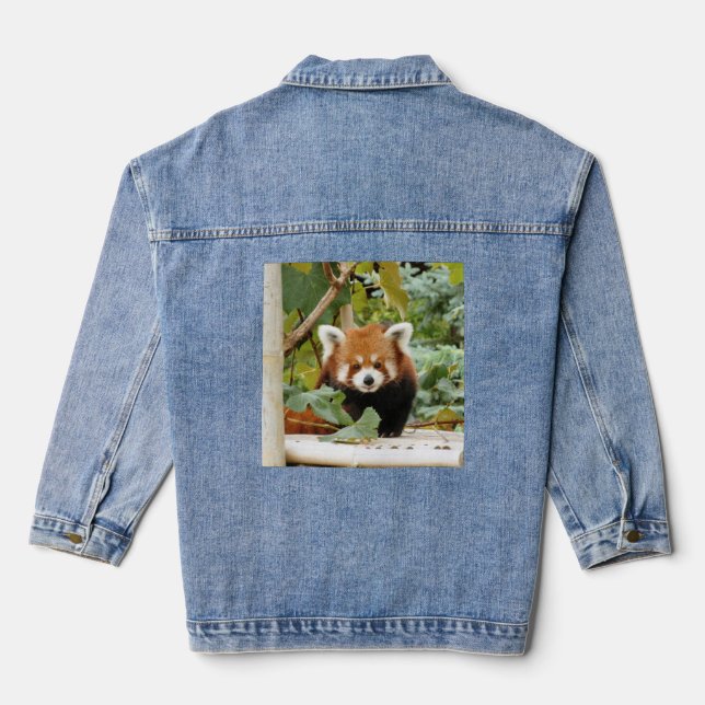 Veste En Jean Panda rouge (Verso)