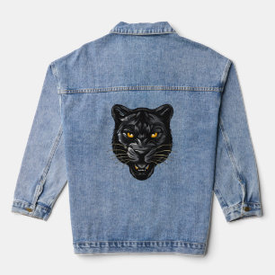 Veste En Jean Panthère noire