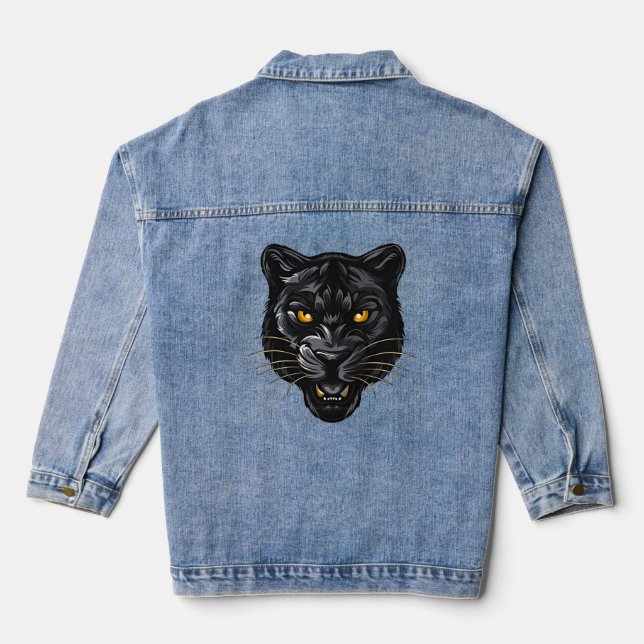Veste En Jean Panthère noire (Verso)