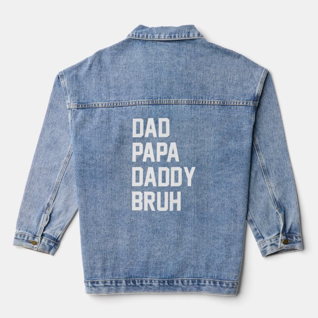Veste En Jean Papa Daddy Bruh (Verso)