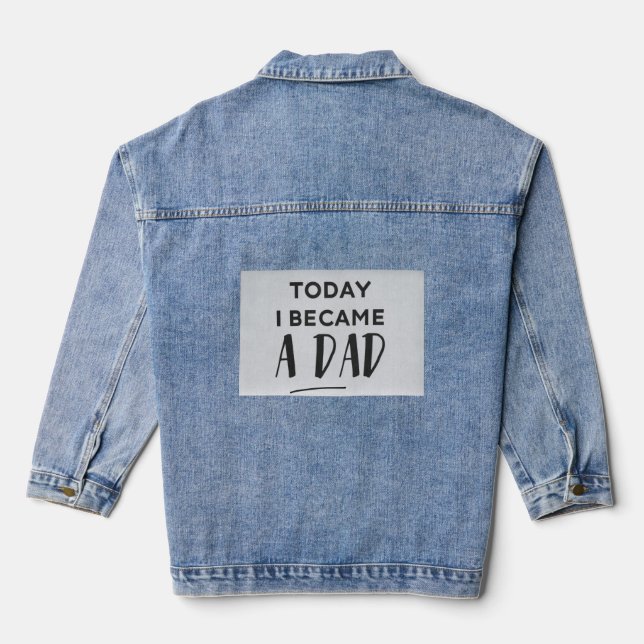 Veste En Jean "Papa Debut Tee" (Verso)