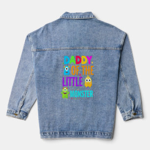 Veste En Jean Papa Du Petit Monstre Anniversaire Famille Monste