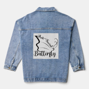 Veste En Jean Papillon anti-social
