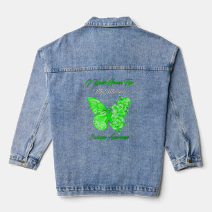 Veste En Jean Papillon Je Porte Vert Pour Ma Maman Scoliose Awar
