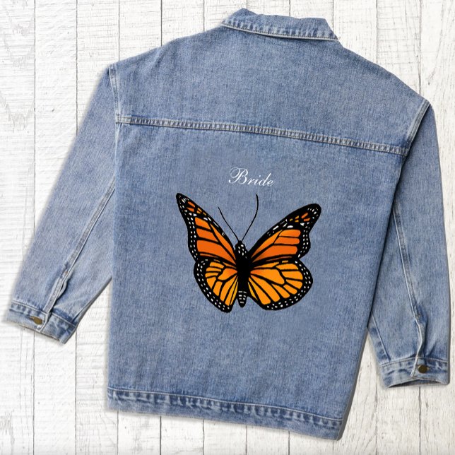 Veste En Jean Papillons Monarque Blue Ombre (Créateur téléchargé)