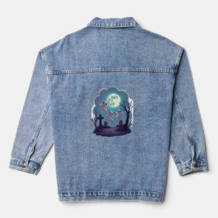Veste En Jean Parade de chat fantôme