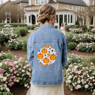 Veste En Jean Parade des citrouilles d'Halloween