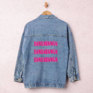 Veste En Jean Parole de chanson Bangaranga (rose chaud)