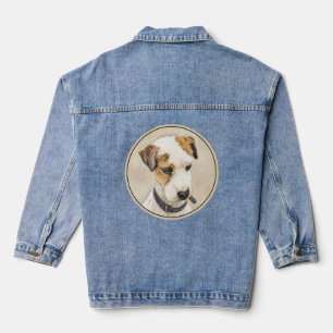 Veste En Jean Parson Jack Russell Terrier Peinture - Chien Art
