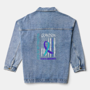Veste En Jean Partis Mais Pas Oublié Grand-Fils Sensibilisation