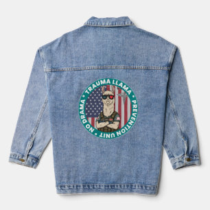 Veste En Jean Pas de dramatique Trauma Llama Nurse Funny EMS Cad