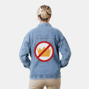 Veste En Jean PAS DE ROIS ! Anti-Trump (retour)