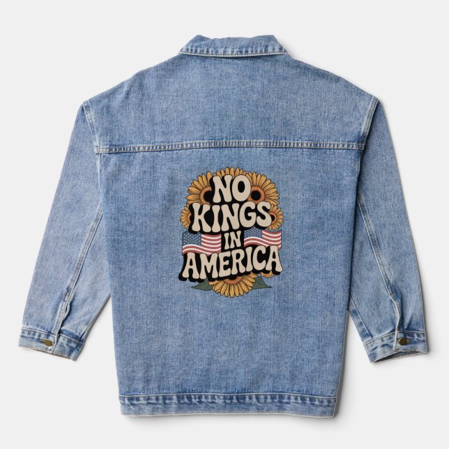 Veste En Jean Pas de rois en Amérique (Verso)