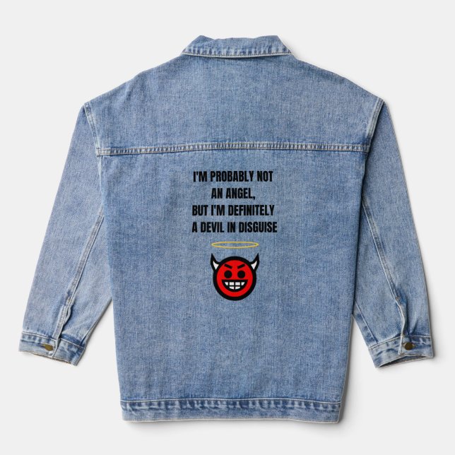 Veste En Jean Pas un ange (Verso)
