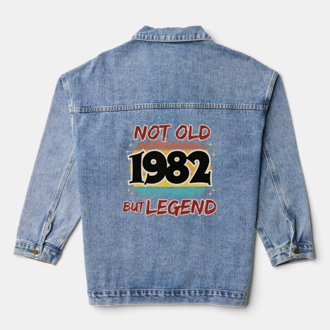 Veste En Jean Pas Vieux Mais Légende 1982 (Verso)