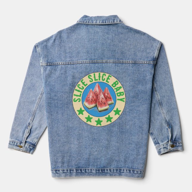 Veste En Jean pastèque (Verso)