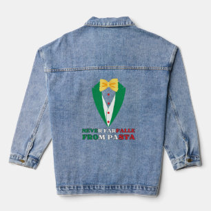 Veste En Jean Pâtes JAMAIS FARFALLE DES PÂTES Couleurs italienne