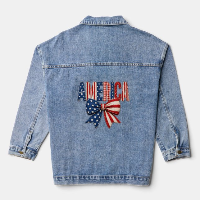 Veste en jean Patriotic America (Verso)