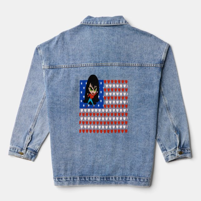 Veste En Jean Patriotic Heart Hero (Verso)