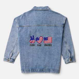 Veste En Jean Patriotic Pup & Fier Chien Maman : 4 juillet Chien