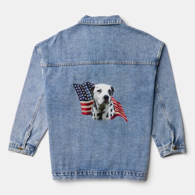 Veste En Jean Patriotique Dalmation Denim Jacket (Verso)