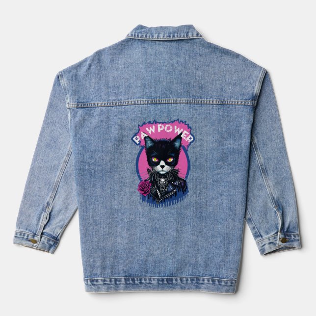 Veste En Jean Paw Power Punk Chat (Verso)