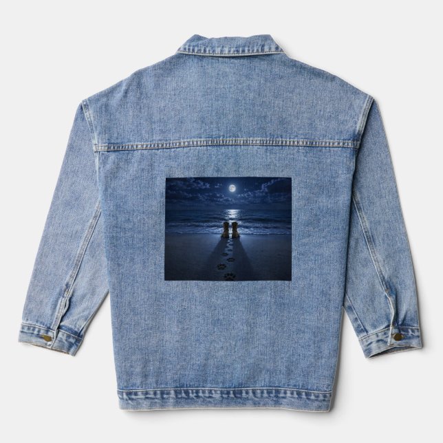 Veste En Jean Paws to Boots Clair de Lune (Verso)