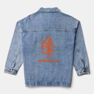 Veste En Jean Pays-Bas Drapeau néerlandais Lion Nederland Intern