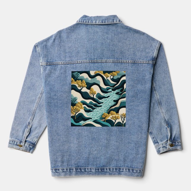 Veste En Jean Paysage moderne (Verso)
