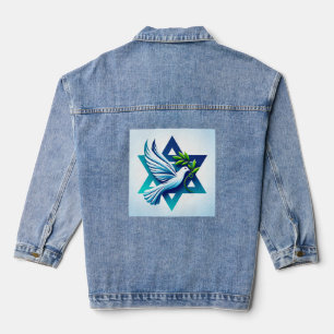 Veste En Jean Peace Dove et Star de David