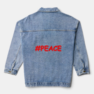 Veste En Jean "#PEACE" Mignonne Conception. Commandez dès mainte