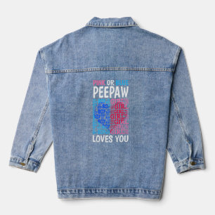 Veste En Jean Peepaw Rose Ou Bleu Vous Aime Genre Révéler Bébé S