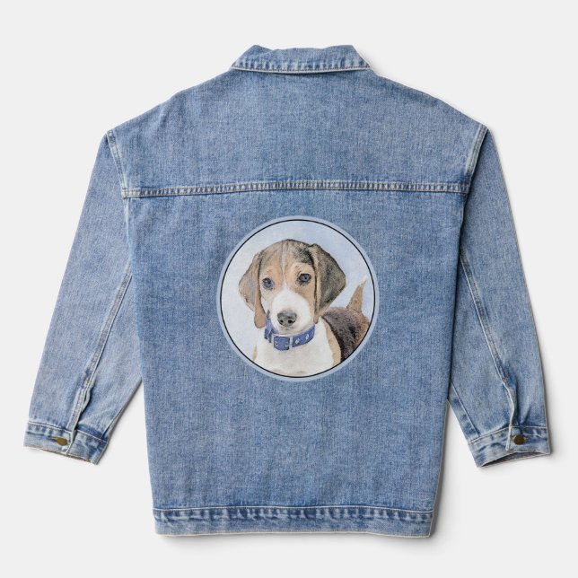 Veste En Jean Peinture beagle - Cute Original Chien Art (Verso)