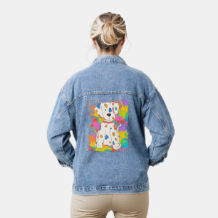 Veste En Jean peinture de chien