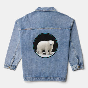 Veste En Jean Peinture de l'ours polaire - Oiginal Wildlife Art