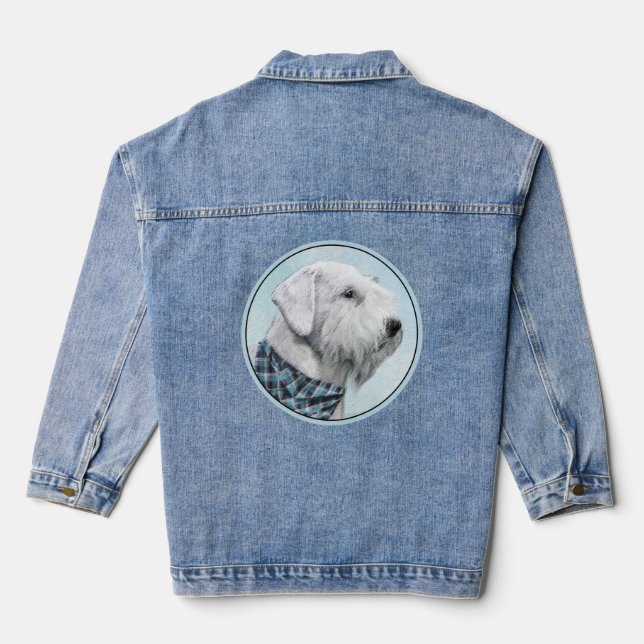 Veste En Jean Peinture de Terrier Sealyham - Art Original de Chi (Verso)