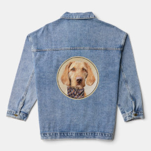 Veste En Jean Peinture de Vizsla à poil dur - Jolie illustration