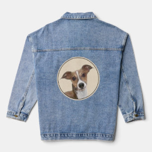 Veste En Jean Peinture italienne Greyhound - Cute Original Chien