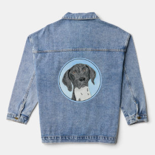 Veste En Jean Peinture pointeur germanique à pois court - Chien 