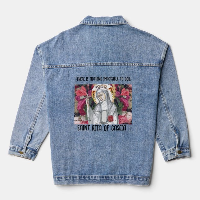 Veste En Jean Père Noël Rita de Cascia (Verso)